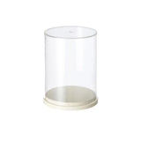 2pcs Clear Acrylic Display Case Transparent Box for Collectibles Dolls Figures - S