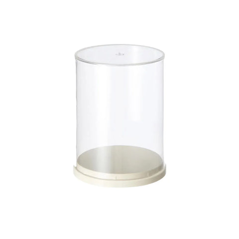 2pcs Clear Acrylic Display Case Transparent Box for Collectibles Dolls Figures - S