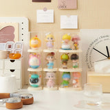 2pcs Clear Acrylic Display Case Transparent Box for Collectibles Dolls Figures - S