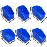 Plastic Storage Box Set 6Size Clear Hard Case Miter Tool Parts Display Organiser - 30x20x30cm