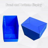 Plastic Storage Box Set 6Size Clear Hard Case Miter Tool Parts Display Organiser - 30x20x30cm