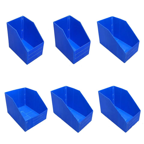 Plastic Storage Box Set 6Size Clear Hard Case Miter Tool Parts Display Organiser - 40x30x35cm