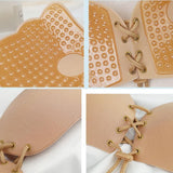 Strapless Backless Invisible Bra Push Up Stick On Silicone Lingerie Adjustable Nude - C