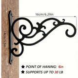 Hanging Plant Holder Iron Hooks Outdoor Planter Hanger Garden Decoration Hooks
