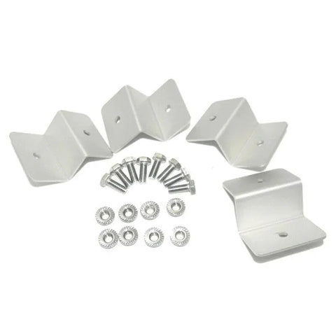 4 Pcs Solar Panel Z-Bracket  Mounting Flat Roof Yacht Rv Mount Aluminum Kit Au