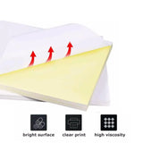 A4 Self Adhesive Sticker Paper Sheet Label Laser Inkjet Print Mailing Address - Brown Kraft*20 PCS