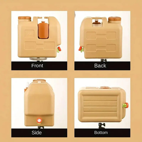 20L Outdoor Camping Portable Storage Bucket with Tap Drinking Water Container