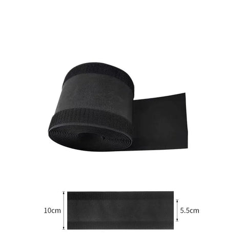 Cable Cover Nylon Sticky Wire Protector Floor Blanket Reusable Cord Tube Cover - Black-3Meter(with adhesive)-Floor