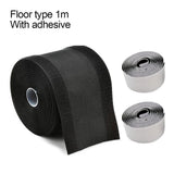 Cable Cover Nylon Sticky Wire Protector Floor Blanket Reusable Cord Tube Cover - Black-3Meter(with adhesive)-Floor