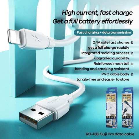 2.4A USB Fast Charger Phone Cable Data Cord For iPhone14 13 12 11Pro Max XR iPad - Black