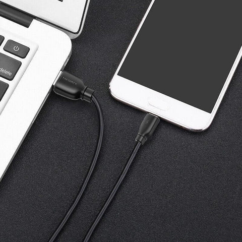 2.4A USB Fast Charger Phone Cable Data Cord For iPhone14 13 12 11Pro Max XR iPad - Black