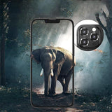 For iPhone 14/14 Plus Metal Camera Lens Glass Screen Protector - Purple