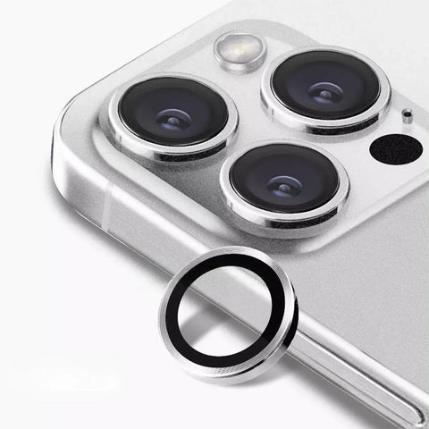 For iPhone 14/14 Plus Metal Camera Lens Glass Screen Protector - Purple