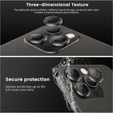 For iPhone 14/14 Plus Metal Camera Lens Glass Screen Protector - Gold