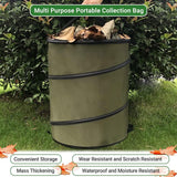Folding Garden Leaf Bin Portable Outdoor Storage Bucket Camping Trash Can