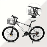 Foldable Bicycle Basket Front and Rear Hanging Storage Rack Bike Accessories - Black