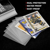 Ultra Soft Trading Card Sleeves Clear Penny Protector 100Pcs For Pokemon Nba Yugioh - 100PCS