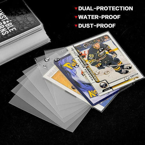 Ultra Soft Trading Card Sleeves Clear Penny Protector 100Pcs For Pokemon Nba Yugioh - 100PCS