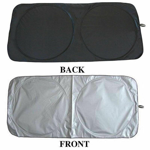 Car Windshield Sunshade Foldable 150×70cm UV Block Front Visor for SUV Van