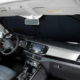 Car Windshield Sunshade Foldable 150×70cm UV Block Front Visor for SUV Van