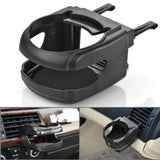 Car Cup Holder Air Vent Drink Mount Black Clip-On Can Bottle Holder for Vehicle Black
