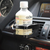 Car Cup Holder Air Vent Drink Mount Black Clip-On Can Bottle Holder for Vehicle Black