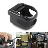 Car Cup Holder Air Vent Drink Mount Black Clip-On Can Bottle Holder for Vehicle Black