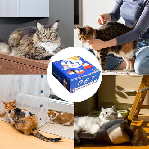 Rectangular Cookie Box Pet Bed for Cats Dogs Cat Bed Kitten Puppy Soft Pet House - Red M
