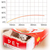 Rectangular Cookie Box Pet Bed for Cats Dogs Cat Bed Kitten Puppy Soft Pet House - Red M