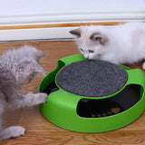 Motion Kitten Cat Toy Catch The Mouse Chase Interactive Cat Training Scratchpad - Red