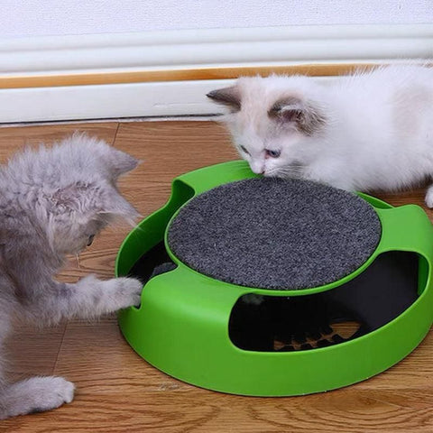 Motion Kitten Cat Toy Catch The Mouse Chase Interactive Cat Training Scratchpad - Red