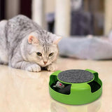 Motion Kitten Cat Toy Catch The Mouse Chase Interactive Cat Training Scratchpad - Red