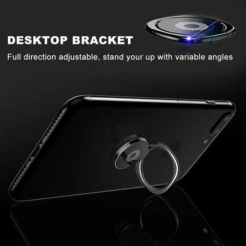 Iring Phone Ring Finger Holder Stand Mobile Grip with Mount Hook for iPhone and iPad - Gold