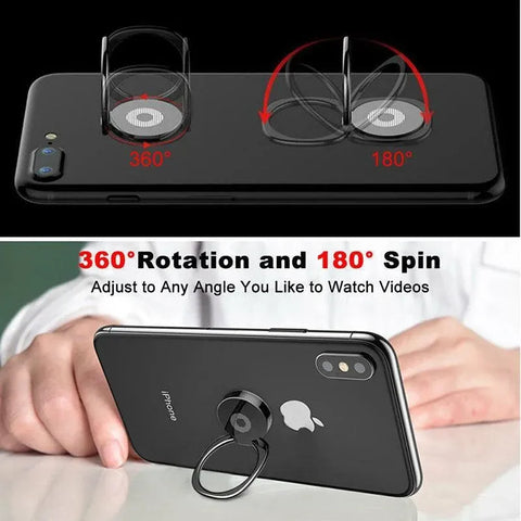 Iring Phone Ring Finger Holder Stand Mobile Grip with Mount Hook for iPhone and iPad - Gold