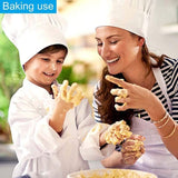 Adjustable Chef Cap with Elastic Band for Kitchen Cooking Baking Catering Use - White
