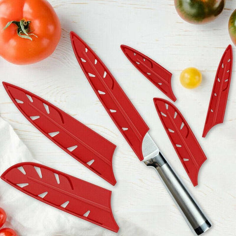 Plastic Knife Sheath Edge Guard Cover Scabbard Slicing Blade Red Protector Chef - Chef Scabbard-8in