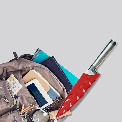 Plastic Knife Sheath Edge Guard Cover Scabbard Slicing Blade Red Protector Chef - Chef Scabbard-8in