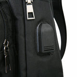 Durable Mens Chest Bag Shoulder Backpack Man Sling Cross Body Satchel Travel Bag - Blue