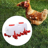 10L Chicken Poultry Automatic Drinking Tank Drinker Feeding Pot Water Dispenser