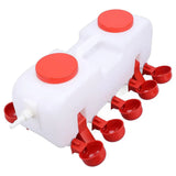 10L Chicken Poultry Automatic Drinking Tank Drinker Feeding Pot Water Dispenser