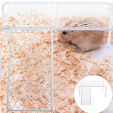 Metal Iron Chicken Feeding Ladder Grid Shelving Landscaping Platform Supplies - White-L