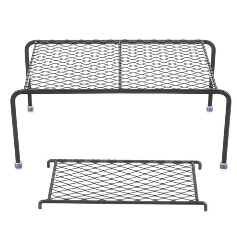Metal Iron Chicken Feeding Ladder Grid Shelving Landscaping Platform Supplies - White-L