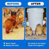 Poultry DIY Port PVC Gravity Fed Chicken Feeder for Hen Coop Farm Bucket Kit - 1 PC Hole Saw