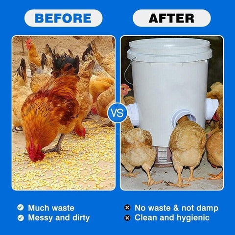 Poultry DIY Port PVC Gravity Fed Chicken Feeder for Hen Coop Farm Bucket Kit - 1 PC Hole Saw