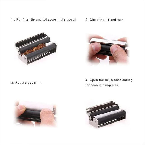 70MM Portable Tobacco Cannabis Joint Roller Maker Cigarette Rolling Machine DIY