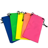5PCS Cleaning Clothes Sunglasses Pouch Glasses Case Soft Eyeglasses Bag Random - 20PCS