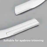 3Pcs Eyebrow Razor Set Facial Hair Remover Dermaplaning Shaving Tool Kit - Clear eyebrow*2+ Scissor comb