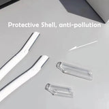 3Pcs Eyebrow Razor Set Facial Hair Remover Dermaplaning Shaving Tool Kit - Clear eyebrow*2+ Scissor comb