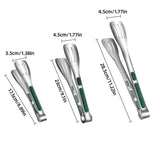 3pcs Stainless Steel Food Holders Kitchen Grill Steak Food Holder Cooking Tools