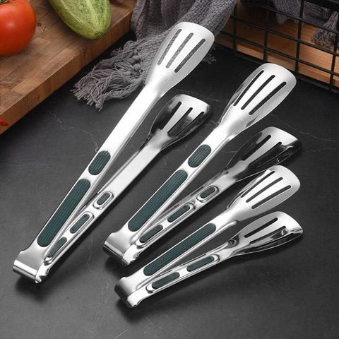 3pcs Stainless Steel Food Holders Kitchen Grill Steak Food Holder Cooking Tools